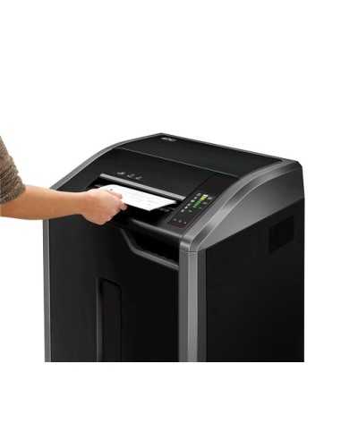Fellowes 425Ci distruggi documenti Triturazione incrociata 30 cm Nero, Argento
