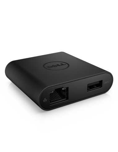 DELL DA200 Cablato USB 3.2 Gen 1 (3.1 Gen 1) Type-C Nero