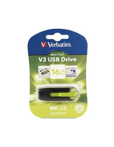 Verbatim V3 USB Drive 16GB unità flash USB USB tipo A 3.2 Gen 1 (3.1 Gen 1) Nero, Verde