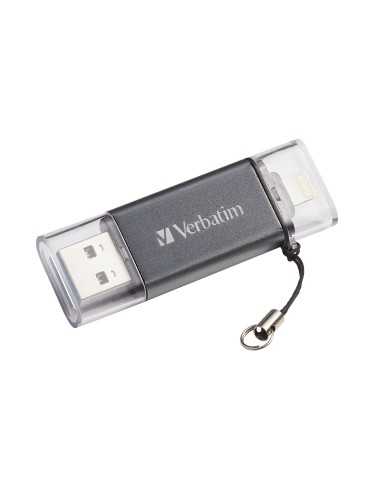 Verbatim iStore 'n' Go unità flash USB 32 GB USB Type-A   Lightning 3.2 Gen 1 (3.1 Gen 1) Grigio