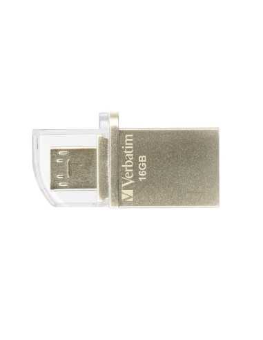 Verbatim Store 'n' Go OTG Micro unità flash USB 16 GB USB Type-A   Micro-USB 3.2 Gen 1 (3.1 Gen 1) Argento