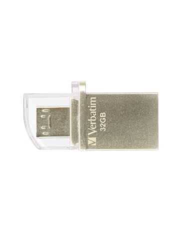 Verbatim Store 'n' Go OTG Micro unità flash USB 32 GB USB Type-A   Micro-USB 3.2 Gen 1 (3.1 Gen 1) Argento