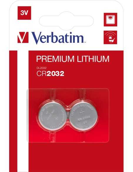 Verbatim Batterie a bottone al litio CR2032