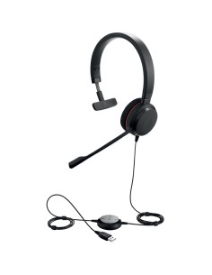 Jabra Evolve 20 UC Mono Auricolare Cablato A Padiglione Ufficio USB tipo A Nero 2