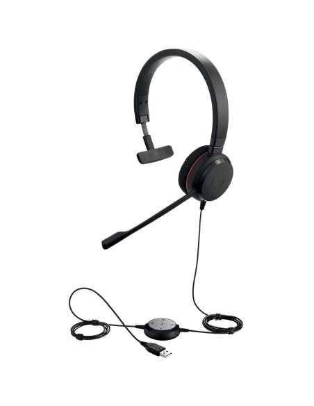 Jabra Evolve 20 UC Mono Auricolare Cablato A Padiglione Ufficio USB tipo A Nero
