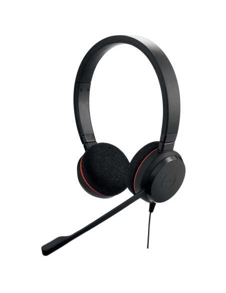 Jabra Evolve 20 UC Stereo Auricolare Cablato A Padiglione Ufficio USB tipo A Nero