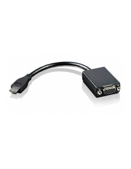 Lenovo Mini-HDMI to VGA VGA (D-Sub) HDMI Type C (Mini) Nero