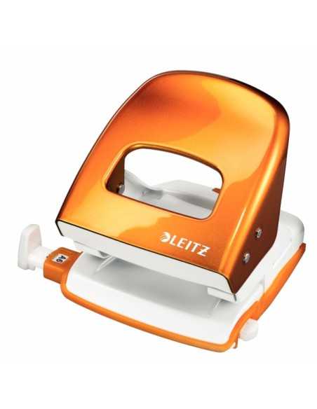 Leitz NeXXt Series Metal Office Hole Punch perforatore e accessori 30 fogli Metallico, Arancione