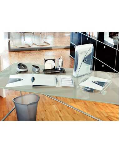 Leitz 52010005 scatola per la conservazione di documenti Polistirolo Blu, Traslucido