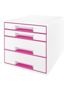 Leitz 52131023 organizzatore per cassetto di scrivania Metallico, Rosa