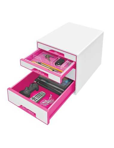 Leitz 52131023 organizzatore per cassetto di scrivania Metallico, Rosa