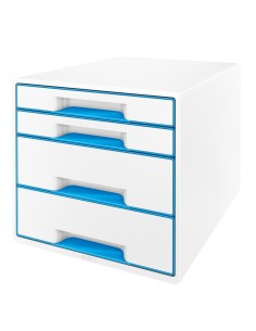 Leitz 52131036 organizzatore per cassetto di scrivania Blu, Metallico
