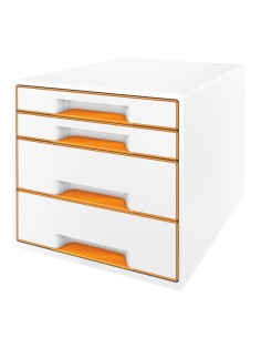 Leitz 52131044 organizzatore per cassetto di scrivania Metallico, Arancione