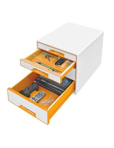 Leitz 52131044 organizzatore per cassetto di scrivania Metallico, Arancione