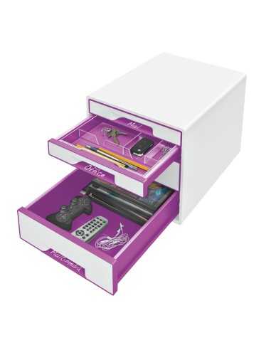 Leitz WOW scatola per la conservazione di documenti Polistirolo Porpora