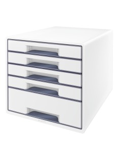 Leitz 52141001 scatola per la conservazione di documenti Polistirolo Grigio, Bianco