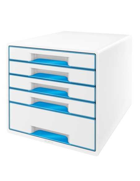 Leitz 52141036 organizzatore per cassetto di scrivania Polistirolo Blu, Bianco