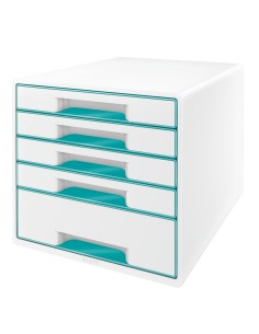 Leitz WOW organizzatore per cassetto di scrivania Polistirolo Blu, Bianco