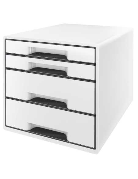 Leitz 52520001 organizzatore per cassetto di scrivania Polistirolo Nero, Bianco