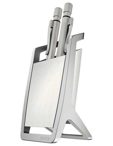 Leitz 52550004 portapenne Metallo, Plastica Argento, Bianco
