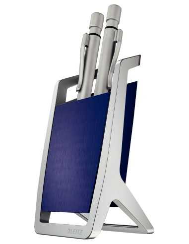 Leitz 52550069 portapenne Metallo, Plastica Blu, Argento