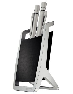 Leitz 52550094 portapenne Metallo, Plastica Nero, Argento 2