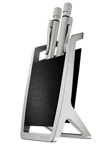 Leitz 52550094 portapenne Metallo, Plastica Nero, Argento