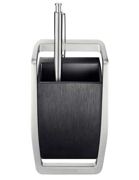 Leitz 52550094 portapenne Metallo, Plastica Nero, Argento