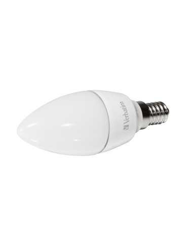 Verbatim LED Candela, smerigliata, E14, 4.5W