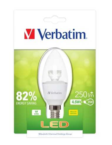 Verbatim 52603 lampada LED 4,5 W E14