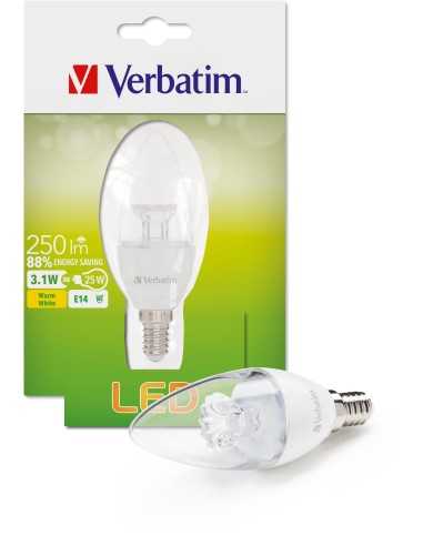 Verbatim Candle lampada LED 3,1 W E14