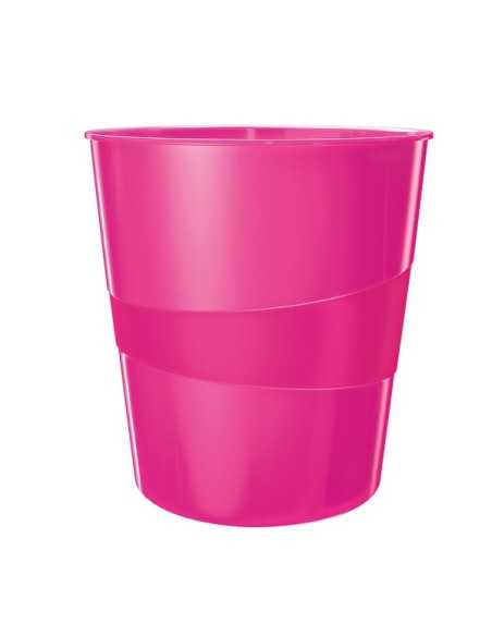 Leitz WOW Waste Bin Polistirolo Rosa