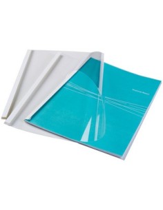 Fellowes 53152 cartellina A4 Plastica Trasparente, Bianco 100 pz