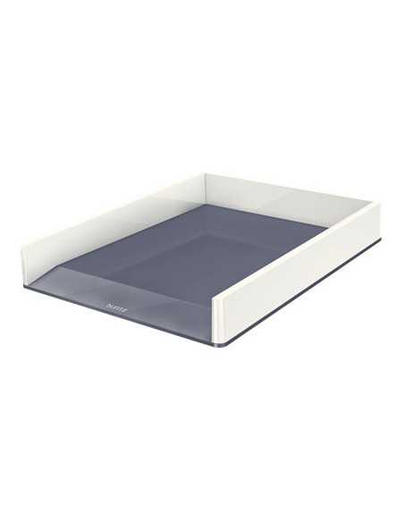 Leitz 53611001 vassoio da scrivania Polistirolo Metallico, Bianco