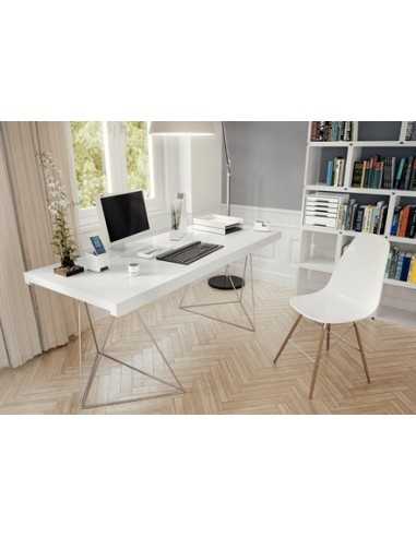 Leitz 53611001 vassoio da scrivania Polistirolo Metallico, Bianco