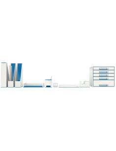 Leitz WOW Polistirolo Blu, Metallico 2