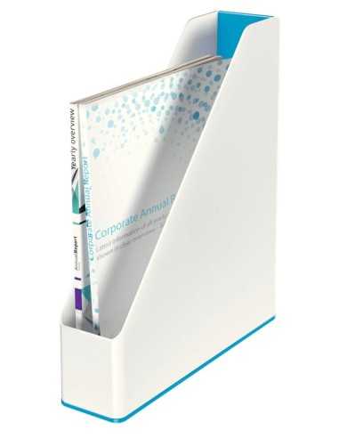 Leitz 53621036 scatola per la conservazione di documenti Poliestere Blu, Bianco