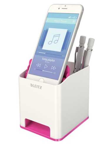 Leitz 53631023 portapenne Polistirolo Rosa, Bianco