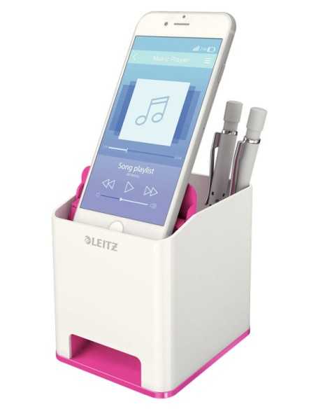 Leitz 53631023 portapenne Polistirolo Rosa, Bianco