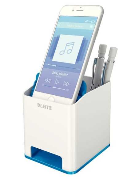 Leitz 53631036 portapenne Polistirolo Blu, Bianco