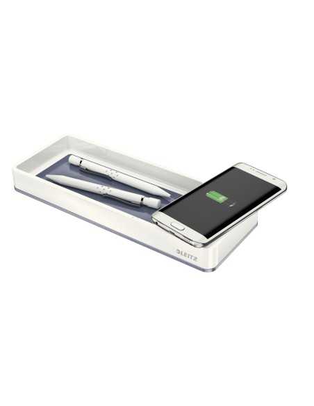 Leitz WOW Da tavolo Polistirolo Metallico, Bianco