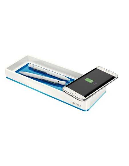 Leitz WOW Da tavolo Polistirolo Blu, Metallico