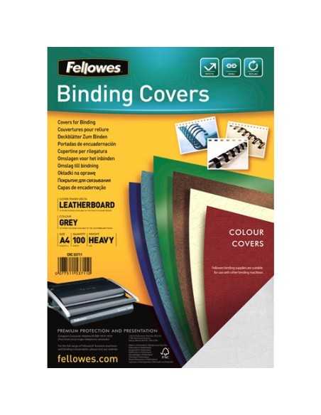 Fellowes 5371103 cartellina A4 Carta Grigio 100 pz