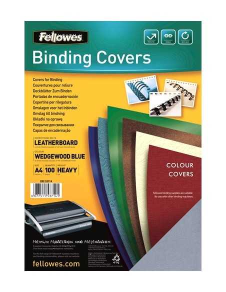 Fellowes 5371403 cartellina A4 Carta Blu 100 pz
