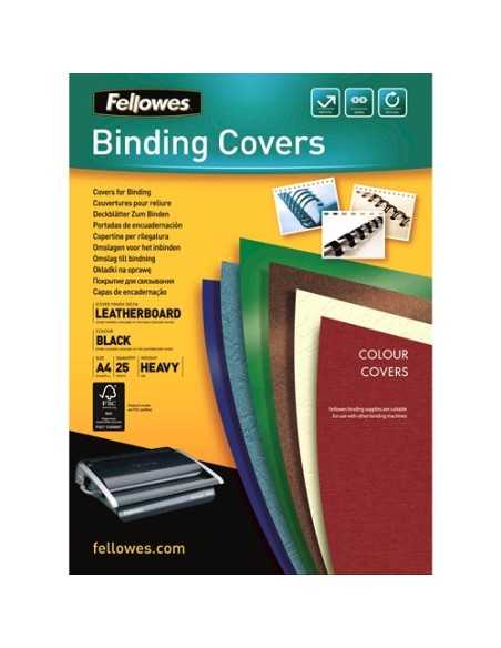 Fellowes 5373802 cartellina A4 Carta Nero 25 pz