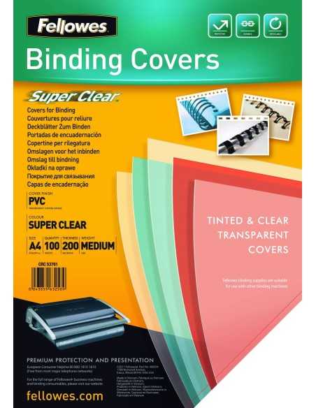 Fellowes 5376102 cartellina A4 PVC Trasparente 100 pz