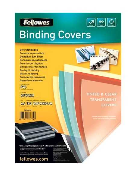 Fellowes 5377401 cartellina A4 Plastica Trasparente 100 pz