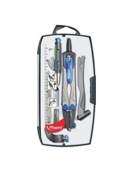 Maped 538717 compasso Nero, Blu, Metallico