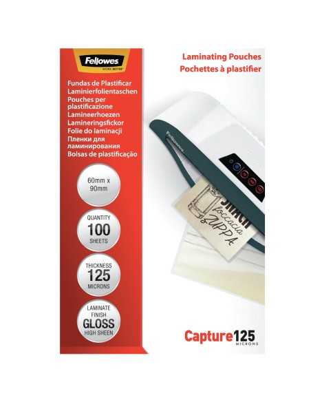 Fellowes 5397402 pellicola per plastificatrice 100 pz Fellowes 5397402 pellicola per plastificatrice 100 pz