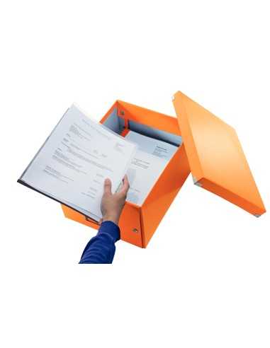 Leitz Click & Store scatola per la conservazione di documenti Polipropilene (PP) Arancione